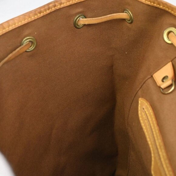 LOUIS VUITTON Montsouris GM Backpack Bag Monogram Leather Brown M51135 96CA273 main image 6